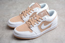 AIR JORDAN 1 LOW TAN WHITE