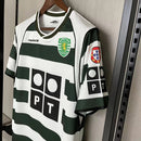 CAMISA DO SPORTING 2002/2003 BRANCO E VERDE