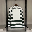 CAMISA DO SPORTING 2002/2003 BRANCO E VERDE MANGA LONGA