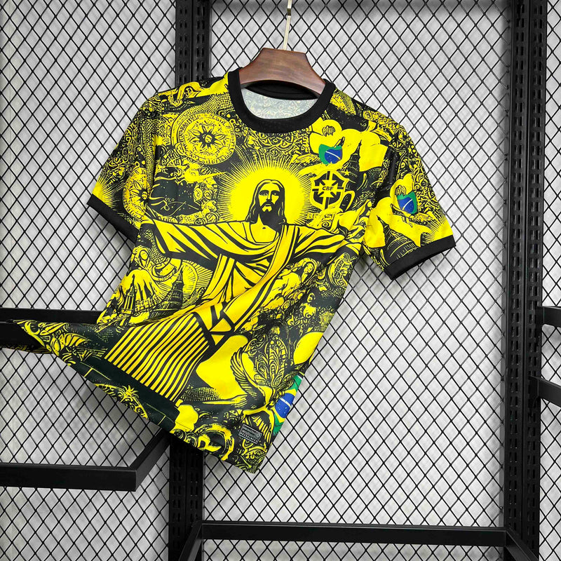 CAMISA DA SELEÇÃO DO BRASIL 25/26 AMARELO EDIÇÃO ESPECIAL