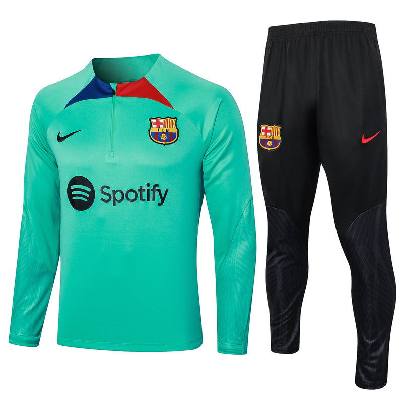 Conjunto de Treino Barcelona - Masculino - Verde