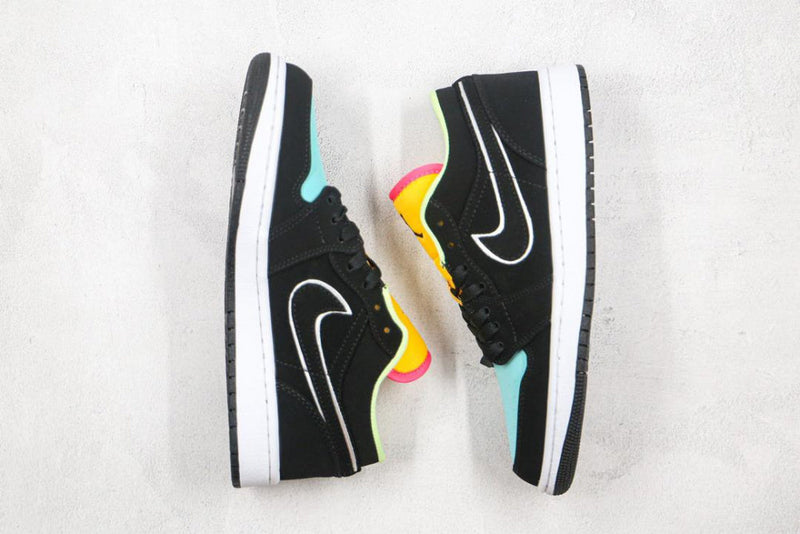 AIR JORDAN 1 LOW BLACK AURORA