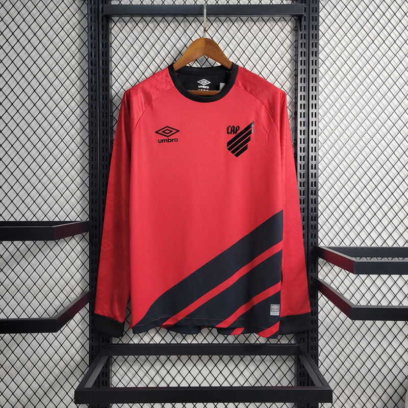 CAMISA MANGA LONGA DO ATLETICO PARANAENSE 23/24 VERMELHO