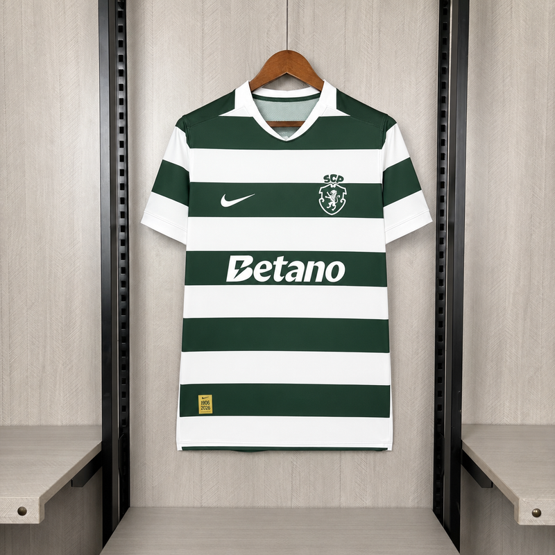 CAMISA DO SPORTING 26/27 BRANCO E VERDE