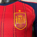 CAMISA DA SELEÇÃO DA ESPANHA 26/27 VERMELHA MANGA LONGA JOGADOR
