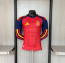 CAMISA DA SELEÇÃO DA ESPANHA 26/27 VERMELHA MANGA LONGA JOGADOR