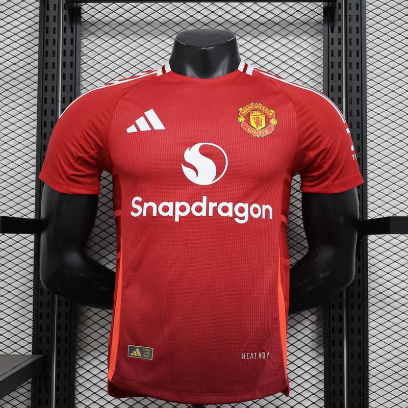 CAMISA VERSÃO PLAYER DO MANCHESTER UNITED 24/25 VERMELHO