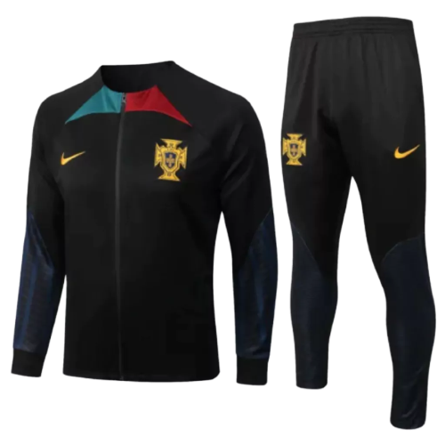 Agasalho de Viagem Seleção Portugal - Masculino - Preto